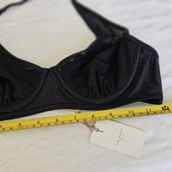 Ted Baker scalloped mesh cupped Bikini top - Picture 4 of 11